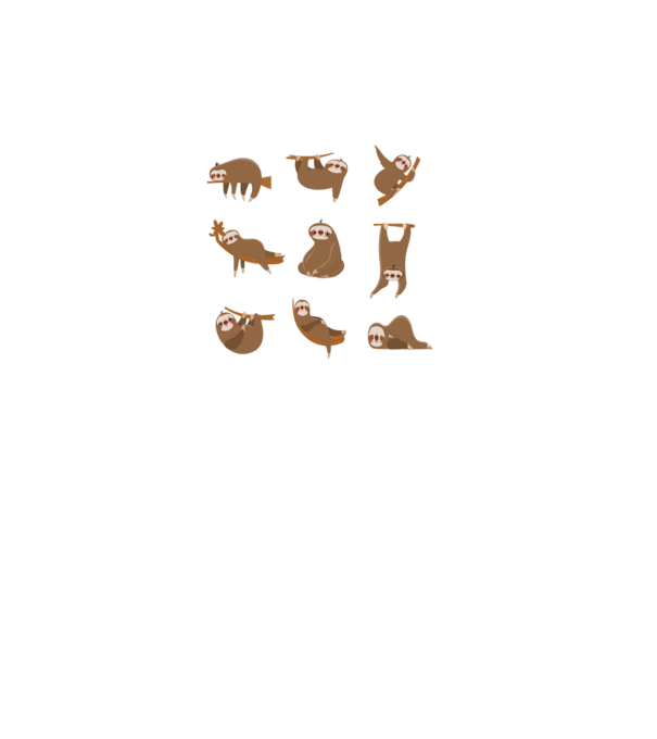 Sloth yoga model negru pe tricou