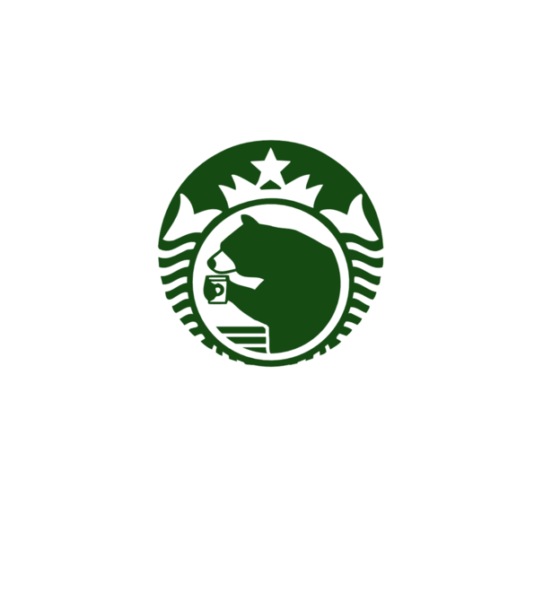 Bear Bucks model alb pe tricou