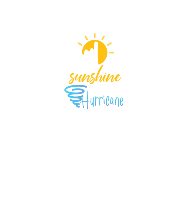 April Girls are Sunshine mixed with a little Hurricane model negru pe tricou