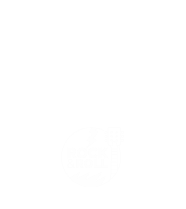 Rock n roll model albastru închis pe tricou