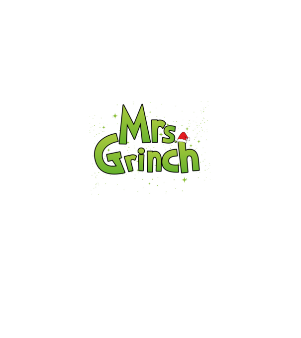 Grinch Family Mrs Grinch model negru pe tricou