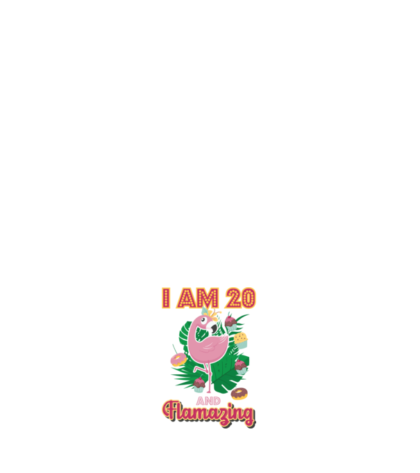FLAMAZING Birthday 20 Years old model negru pe tricou