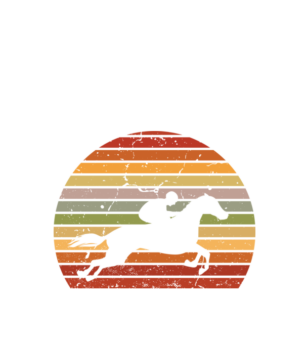 horse race model negru pe tricou