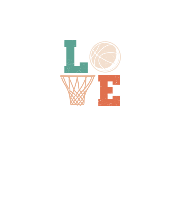 LOVE basketball model negru pe tricou