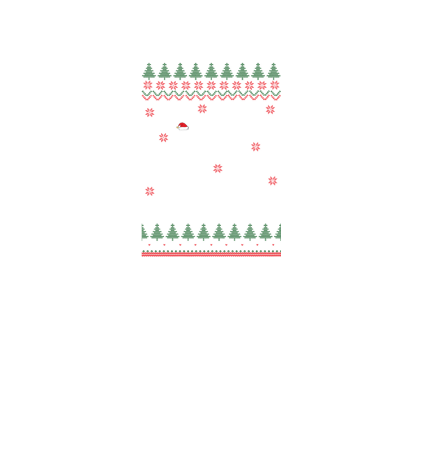 Merry Fishmas model negru pe tricou