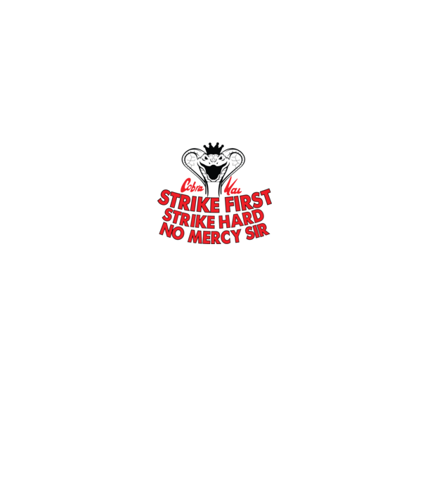 Strike first strike hard logo model alb pe tricou