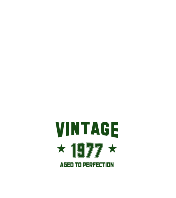 Vintage - 1977 model alb pe tricou