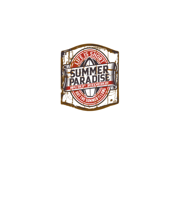 Summer Paradise model negru pe tricou