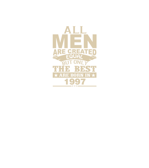 All men are created - 1997 model verde pe tricou