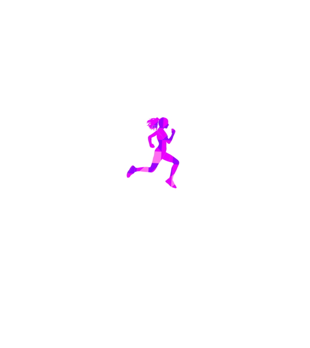 I run like a girl model alb pe tricou