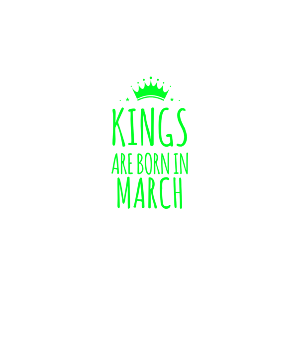 Kings are born in - March model albastru jeanși pe tricou