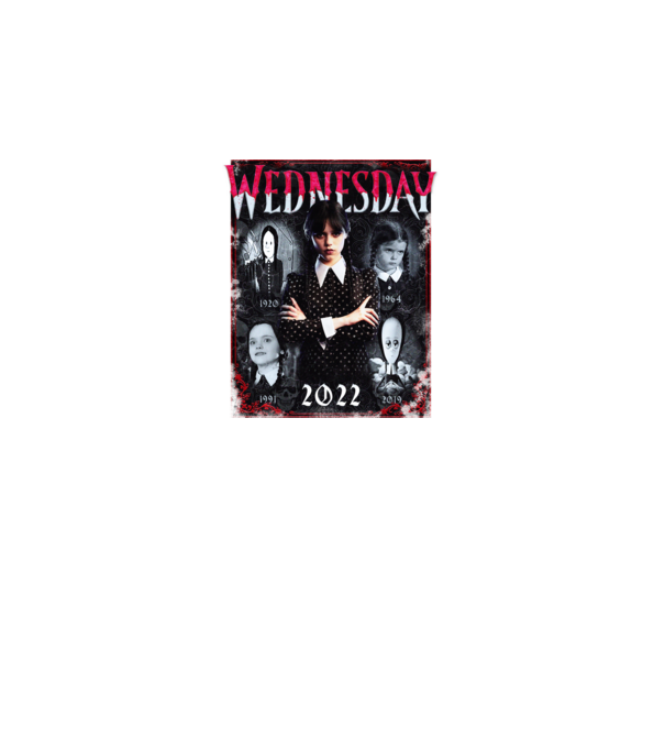 WEDNESDAY multi all time model negru pe tricou