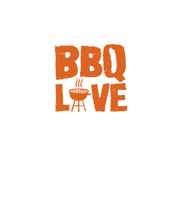 BBQ LOVE model negru pe tricou