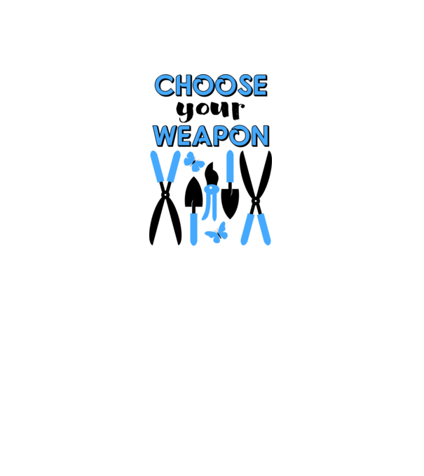 Choose your weapon model alb pe tricou
