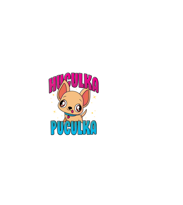 Huculka Puculka chivava model negru pe tricou