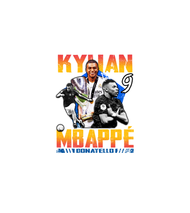 Mbappé tribute model negru pe tricou