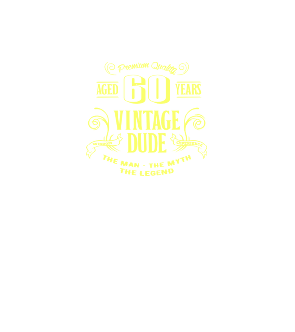 Vintage Dude - 60 model gri închis pe tricou
