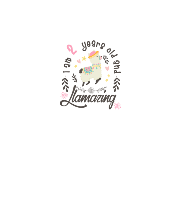 Birthday Llamazing 2 years old model gri pe tricou