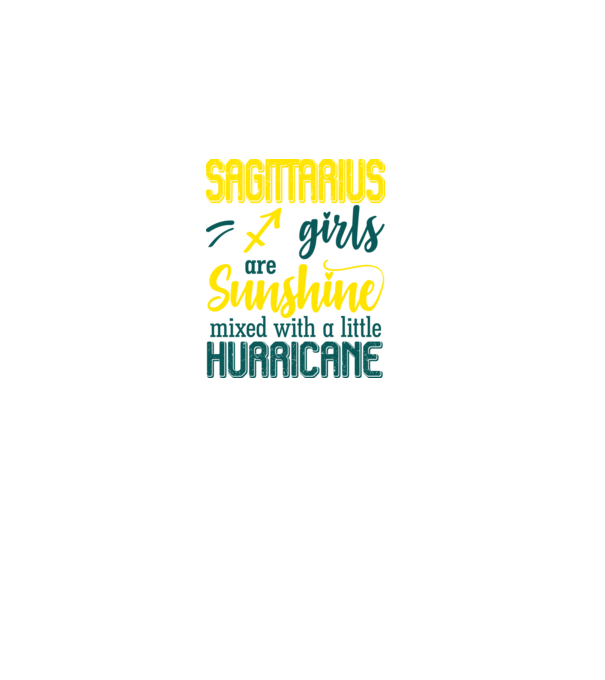 Sunshine with Hurricane SAGITTARIUS model negru pe tricou