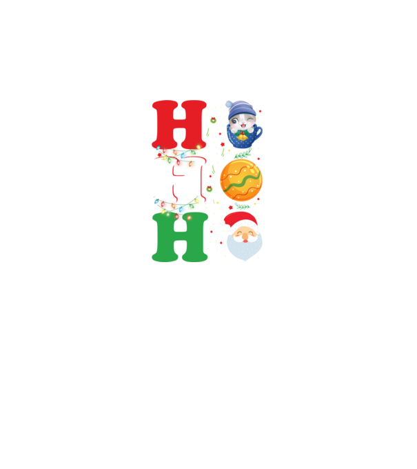 Ho-ho-ho christmas model negru pe tricou