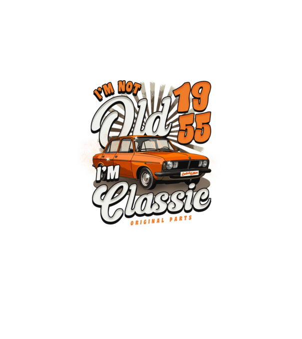 DACIA 1955 model negru pe tricou