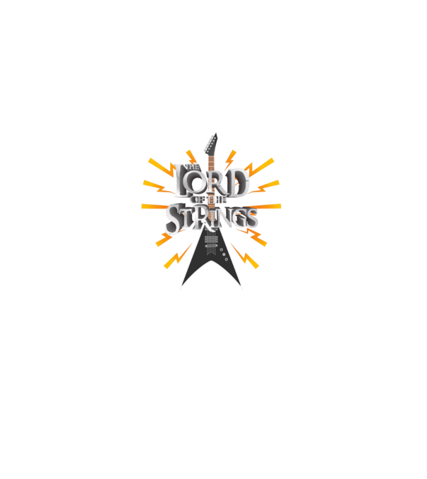 Lord of the Strings model albastru închis pe tricou