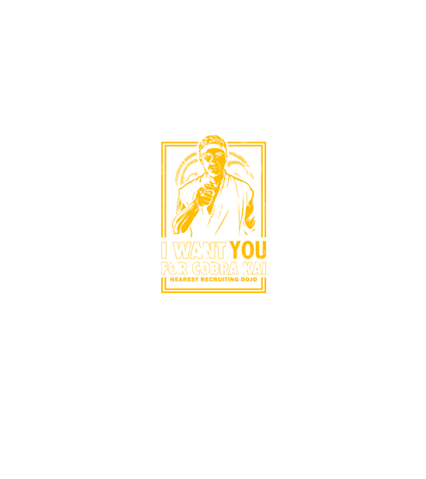 I want you cobra kai model negru pe tricou