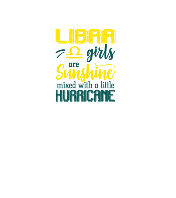 Sunshine with Hurricane LIBRA model negru pe tricou