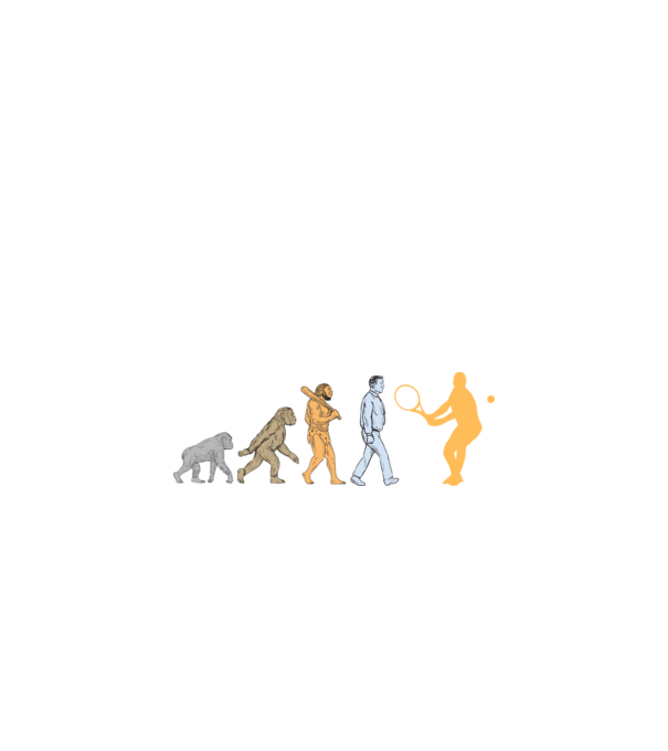 Tennis evolution model negru pe tricou