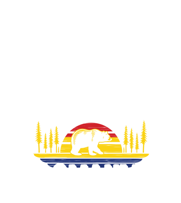 Land of Bears model negru pe tricou