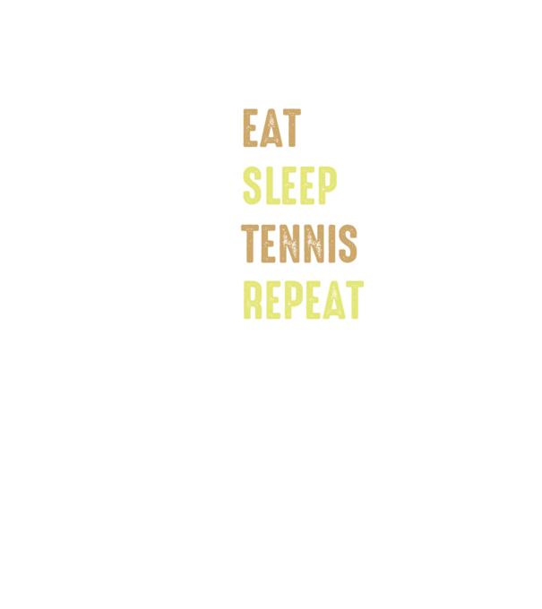 eat sleep tennis repeat model negru pe tricou