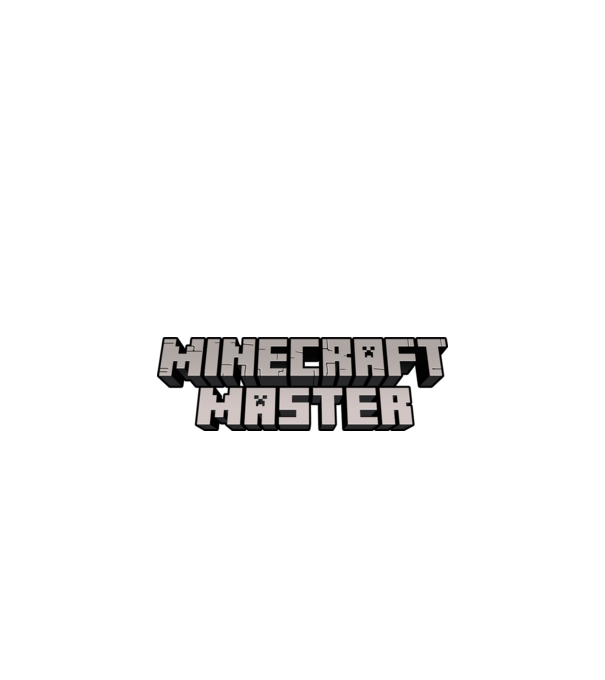 Minecraft Master model albastru închis pe tricou