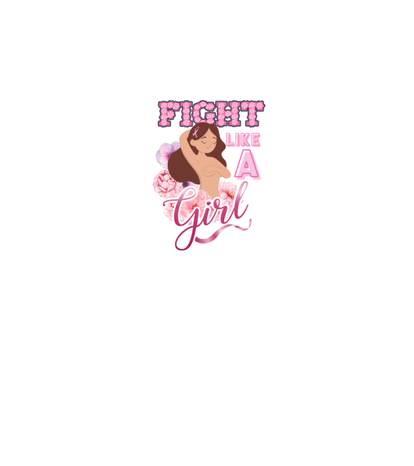 FIGHT like a girl model alb pe tricou