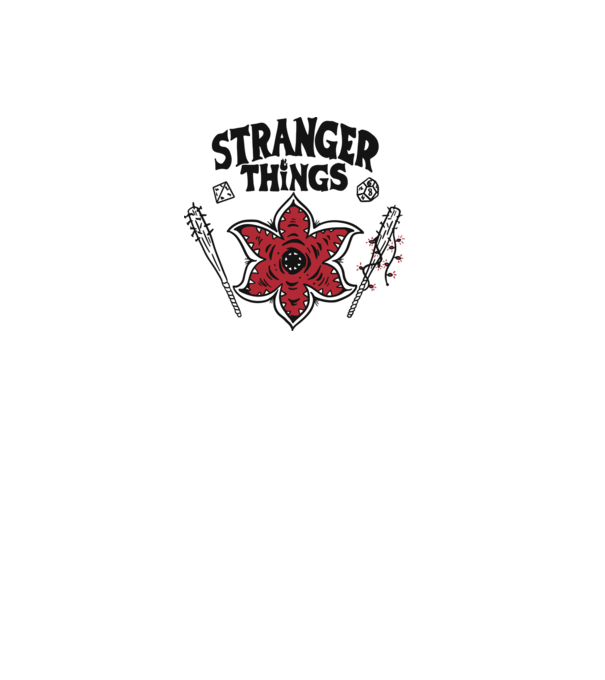 stranger things demogorgon head2 model alb pe tricou