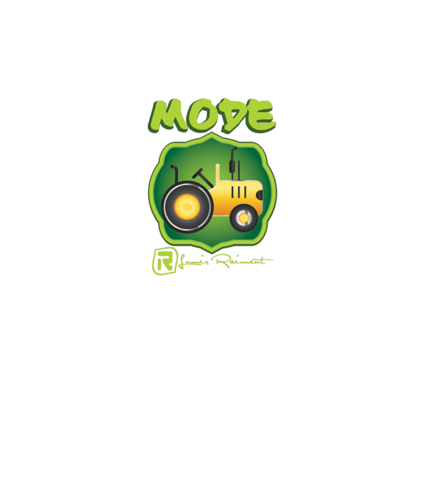 Baby tractor model verde neon pe tricou