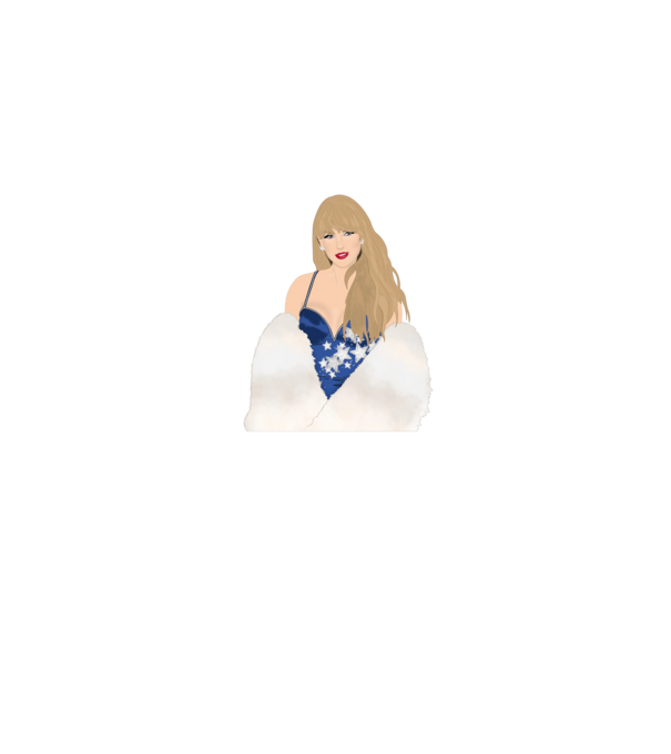 Taylor Swift blue model gri pe tricou