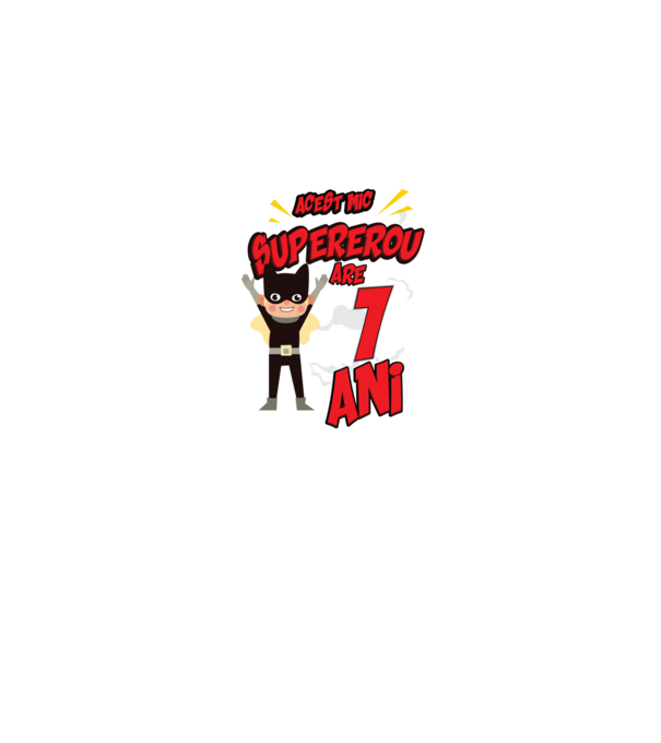 Acest mic supererou are 1 an model albastru jeanși pe tricou