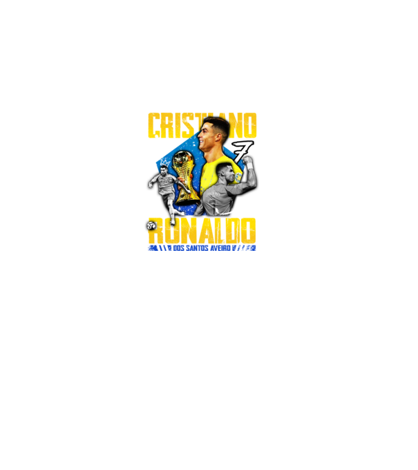 Ronaldo tribute model negru pe tricou