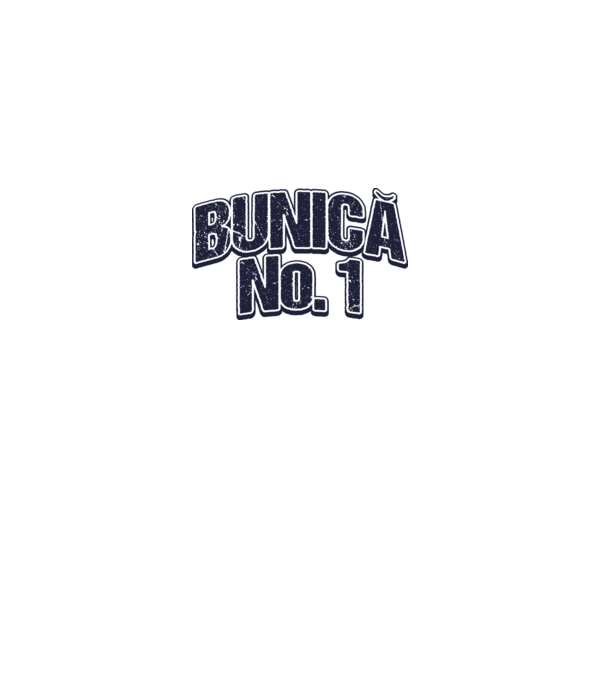 Bunică No.1 model alb pe tricou