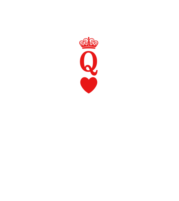Queen model alb pe tricou