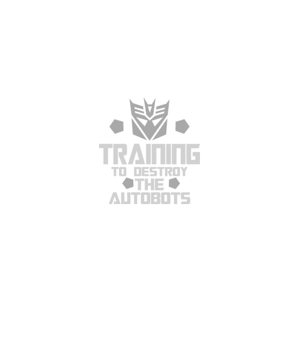 Training to destroy the autobots model negru pe tricou