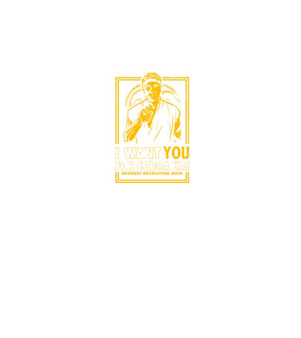 I want you cobra kai model negru pe tricou