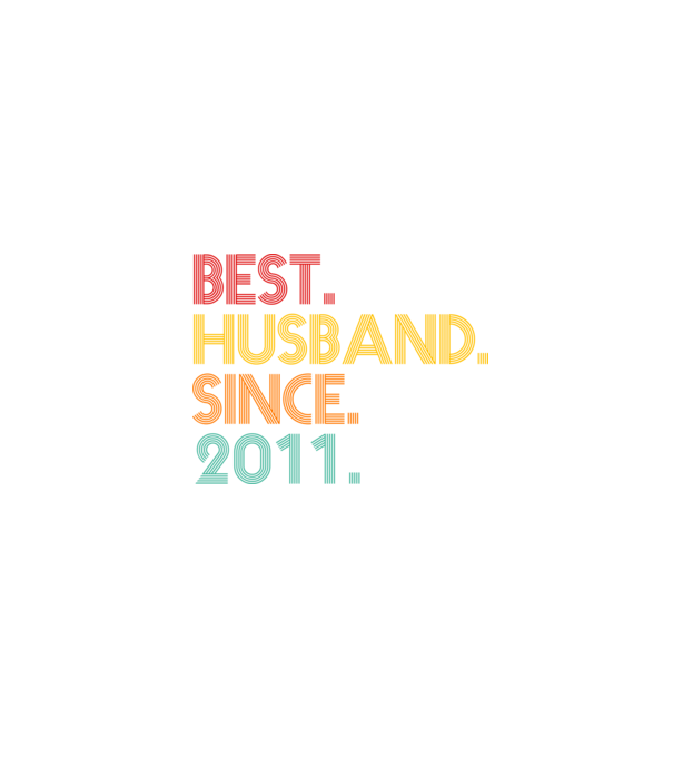 best husband since 2011 retro model negru pe tricou