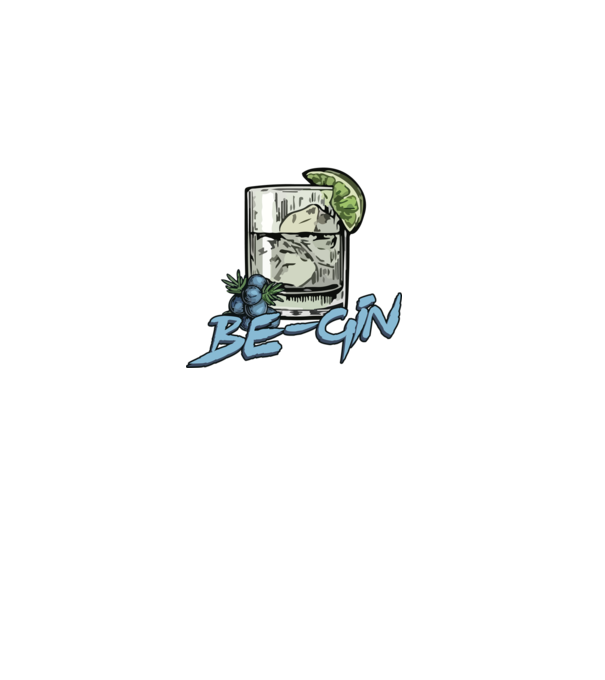 Let the fun be gin model negru pe tricou
