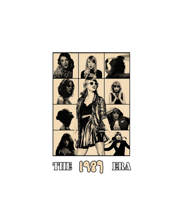 Taylor Swift ERAS peach model alb pe tricou