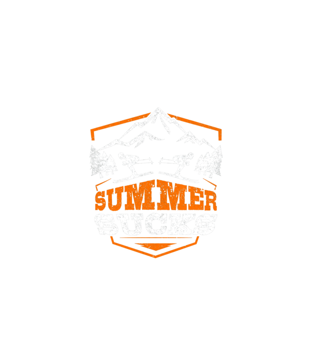 Summer sucks model negru pe tricou