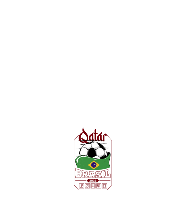 Qatar teams Brasil model alb pe tricou