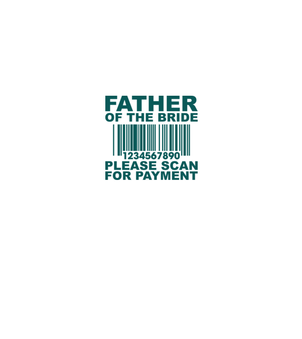 Father of the bride model alb pe tricou