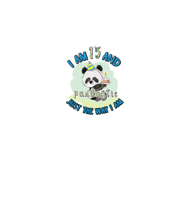 PANDASTIC 15 model alb pe tricou