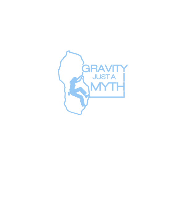 Gravity just a myth model negru pe tricou